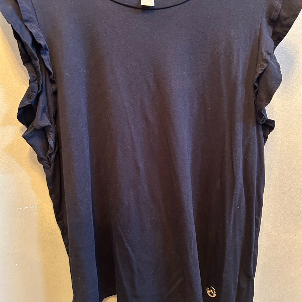 Michael Kors Ruffle Sleeve Muscle Tee